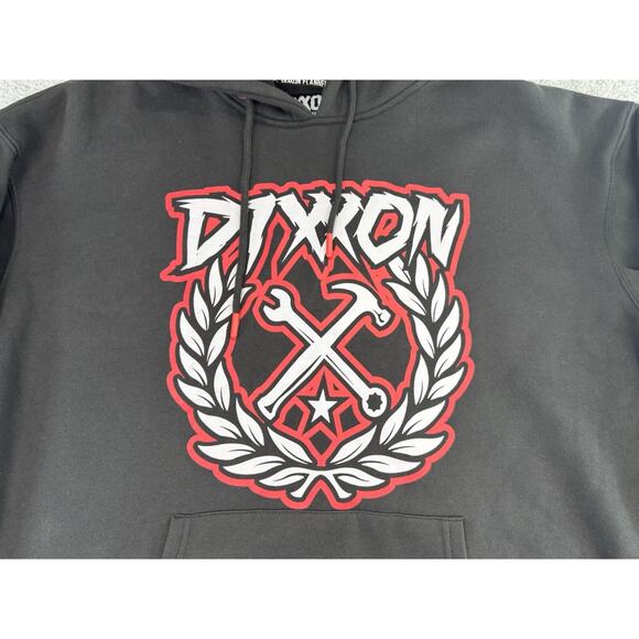 Dixxon Flannel Hoodie Mens XL Form and Function Pullover Sweatshirt Black - Picture 2 of 15